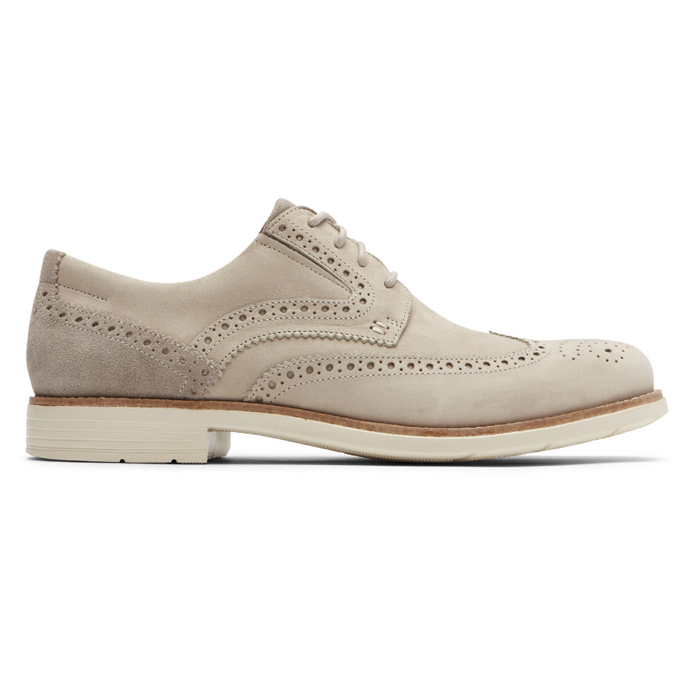 Rockport Sneakers For Mens Beige - Total Motion Classic Dress Wingtip - QX7326490